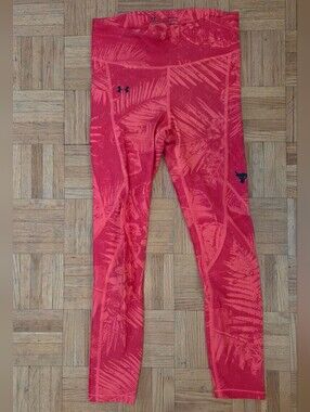 Under Armour Project Rock Women's Ankle Crop Compression Pants Sz SMALL